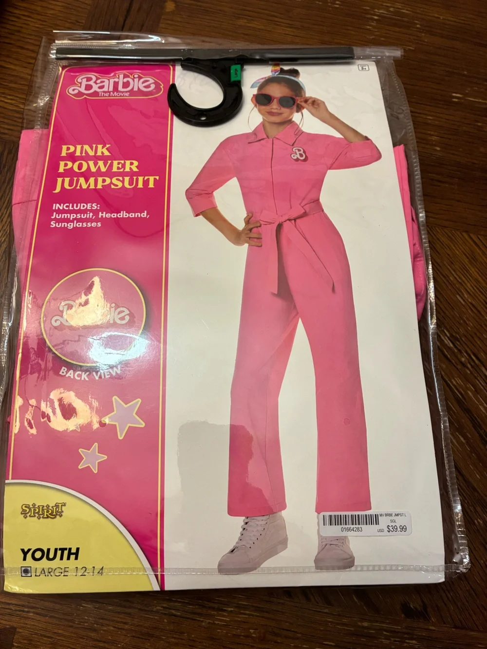 Barbie pink power jumpsuit